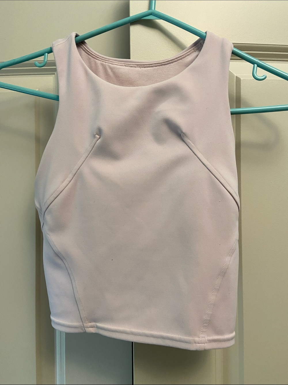 lululemon athletica Pale Pink High-Neck Athletic Tank